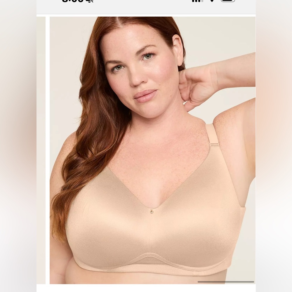 Cacique Lightly Lined No-Wire Bras 48D & 44D